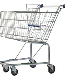 Steel Shopping Trolley - Metal Mesh - with Child Seat - 140L