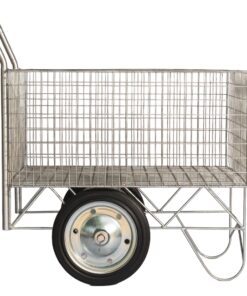 Wire Cart Trolley - Steel Mesh - 82 x 47.5 x 40 cm - 200kg Carrying Capacity