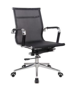 Medium Back Office Chair - Eames Netting - Tilt - Gas Height - Colour Options