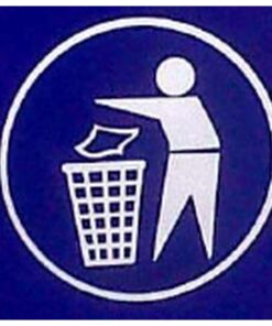 Sticker for Recycle Bin - Tidyman - 20 x 20 cm