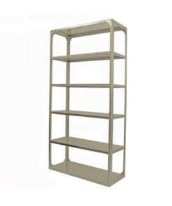 Bolted Shelving Steel Bay 6 Shelves - Uni-Angle - Six Shelf Kit - Painted - 304.8 x 91.4 x 91.4 cm