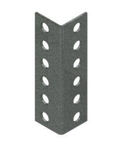 Bolted Shelving Steel Upright Splice - Uni-Angle 35 - Galvanised - For Extension Of Upright