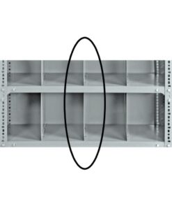 Bolted Shelving Steel Shelf Divider - Uni-Angle - Galvanised - 15.2 x 30.5 cm