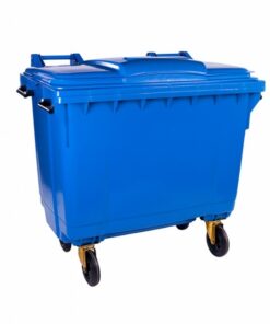 1100L Wheelie Bin - 4 Wheel - Bulk Bin - Plastic - Blue