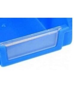 Matlock Louvre Panel Bin Label Holder - Plastic - 5 Pack - Clear - Ideal for Matlock Storage Bin 1 - Pack of 5