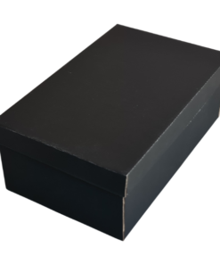Base & Lid – Shoe Box – Black Kraft – 325 x 200 x 115mm