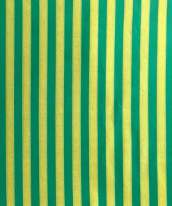Christmas – Gold & Green Stripe (5m x 50cm)