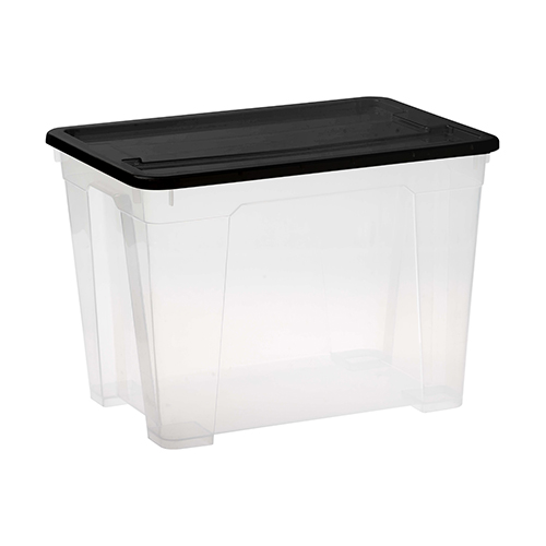21 Litre Clear Storage Box – Assorted Colours