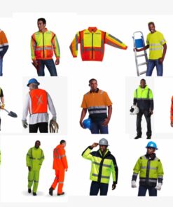 Navy Blue Overall ( 2 piece ) with reflective size 36   Poly cotton