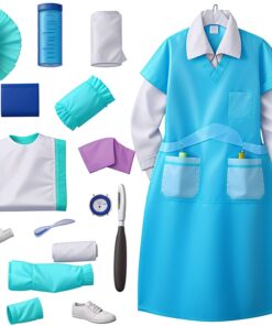 Disposable hair nets blue large