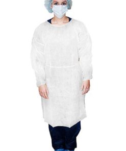 Disposable isolation gown (50gsm)