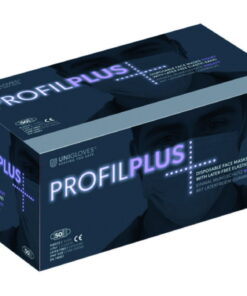 Unigloves OP Mouthguard Profile Plus Violet Fleece Ear Loop Round, Pack of 50