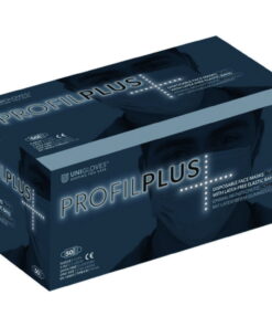 Unigloves OP Mouthguard Profile Plus Black Fleece Ear Loop Round, Pack of 50