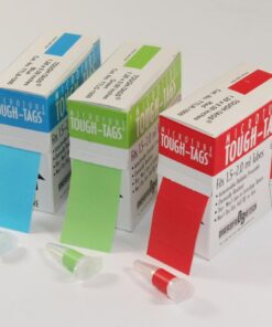 Heathrow Tough-Tags, 21x7mm, White Polyester for PCR Vials (Pack of 1500)