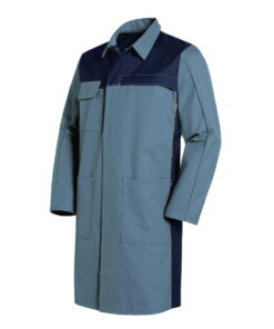 Uvex Men’s Laboratory Coat, Size 90/92, Grey, 65% Cotton, 35% PE, 1/1 Arm with Snaps, Type 16284