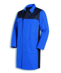 Uvex Men’s Laboratory Coat, Size 52/54, Corn Blue, 65% Cotton, 35% PE, 1/1 Arm, Type 16282