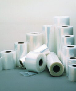 Plastic film 80x0,10 mm tubular, transparent in rolls of 25 m
