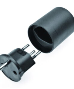 Martin Kaiser Transitional Plug Black of Male with 2 Earthing Contact System to Swiss Plug