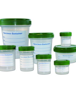 LLG Sample Containers 20 mL, PP with HDPE Screw Cap and Plain Label, Pack of 1000