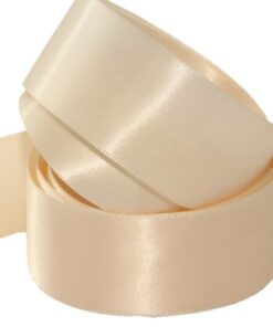 DFS Cream (25mm) Satin Ribbon