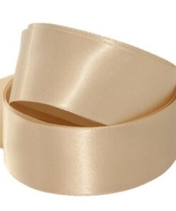 DFS Oyster Dark Cream (25mm) Satin Ribbon
