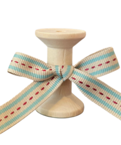 No 158 – Beige Sage Maroon Stitch 12mm