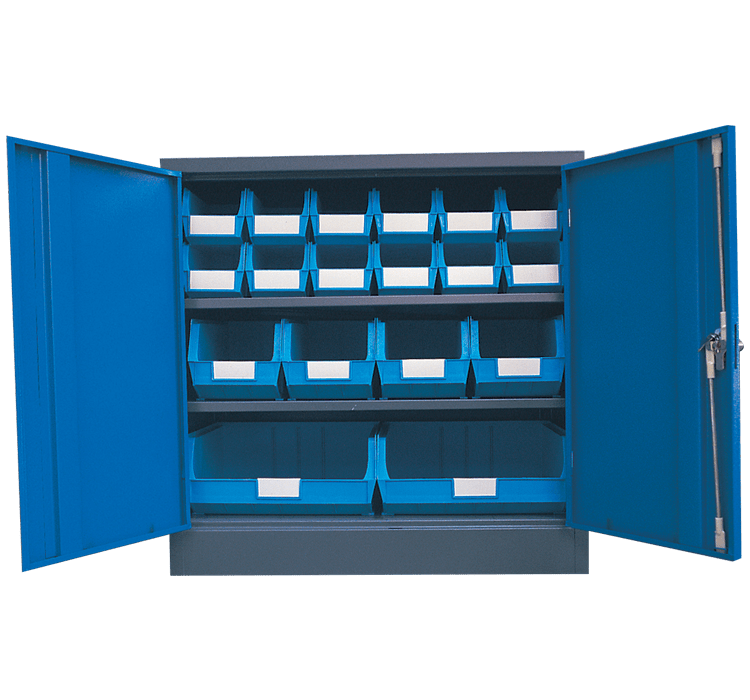 Blue – Linbin ® Storage Bin Half Size Cabinet Kit 2