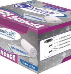 Crepe Bandages 75mm x 4.5M CliniHealth – 1s
