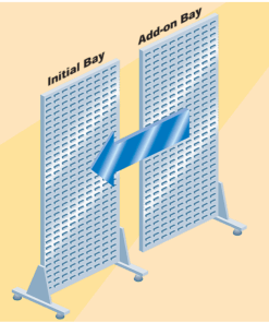 Add-On Unit For Double Sided Free Standing Louvre Panel