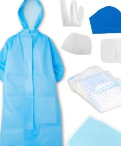 Reusable mop caps blue small