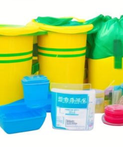 500ml Base & Lid Round Sharps container