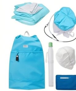 plastic mop caps black large