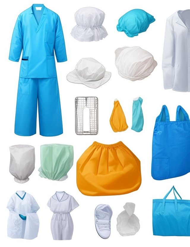 mop caps Disposable Blue