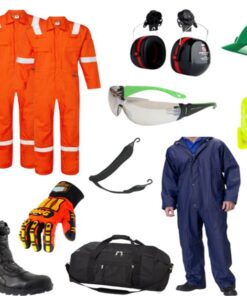 Navy / Lime Reflective trouser 65/35 cotton size 30