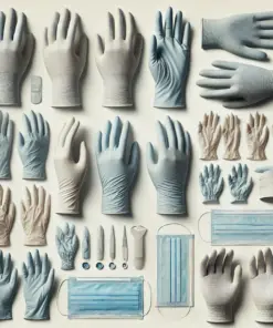Unigloves Nitrile Gloves Saphir Pearl Size XS (5-6), Powder-Free, Non-Sterile, Rolling Edges, Pack of 100