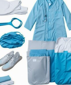 black Surgical gowns