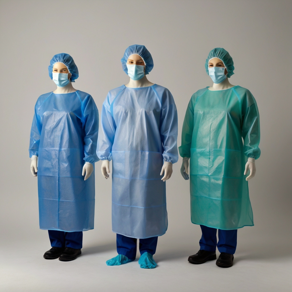Non-disposable surgical gowns - 1 unit 100% cotton