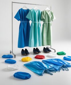 Reusable theatre mop caps black small