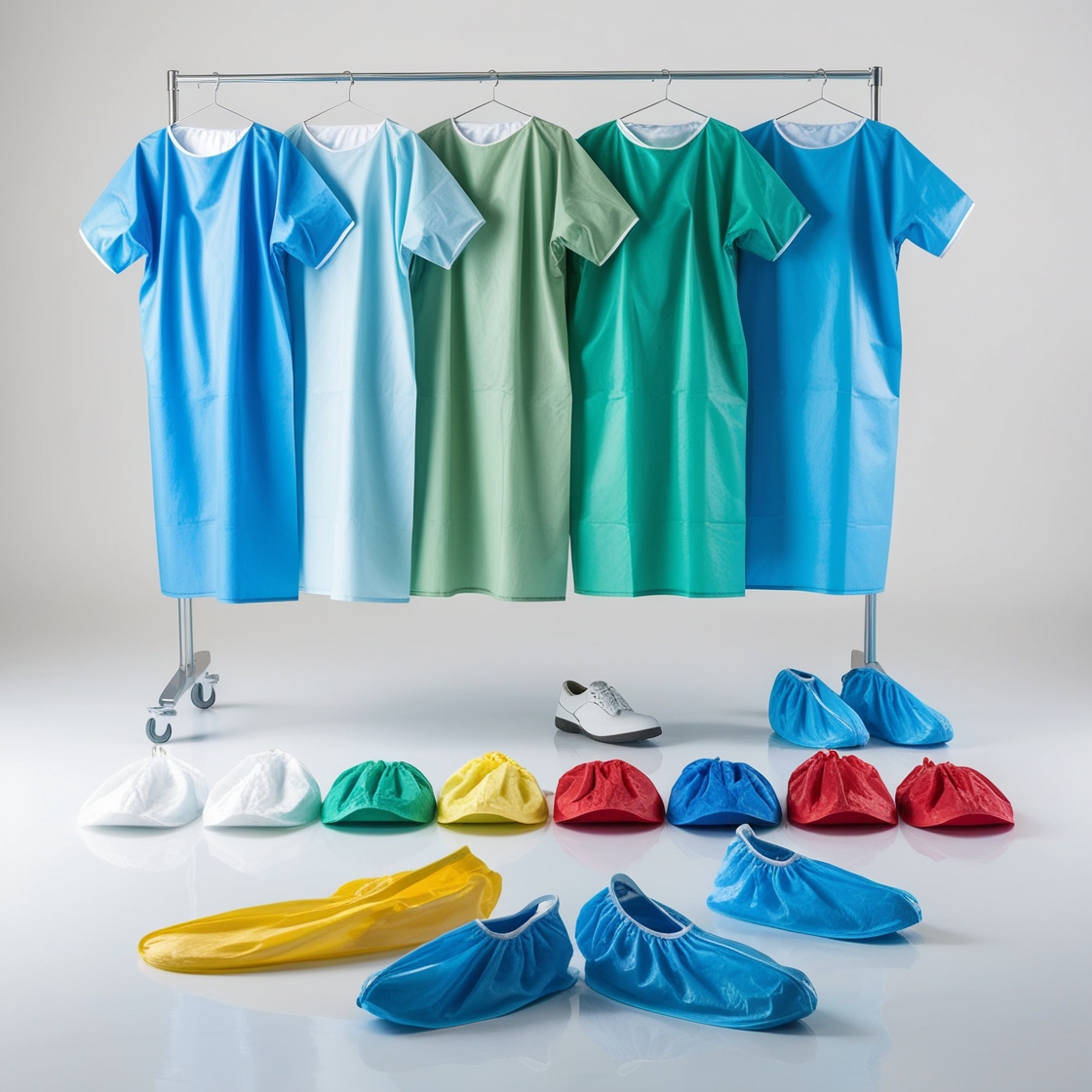 Disposable STERILE Reinforced surgical gown - 1 unit (50gsm) Standard Brand