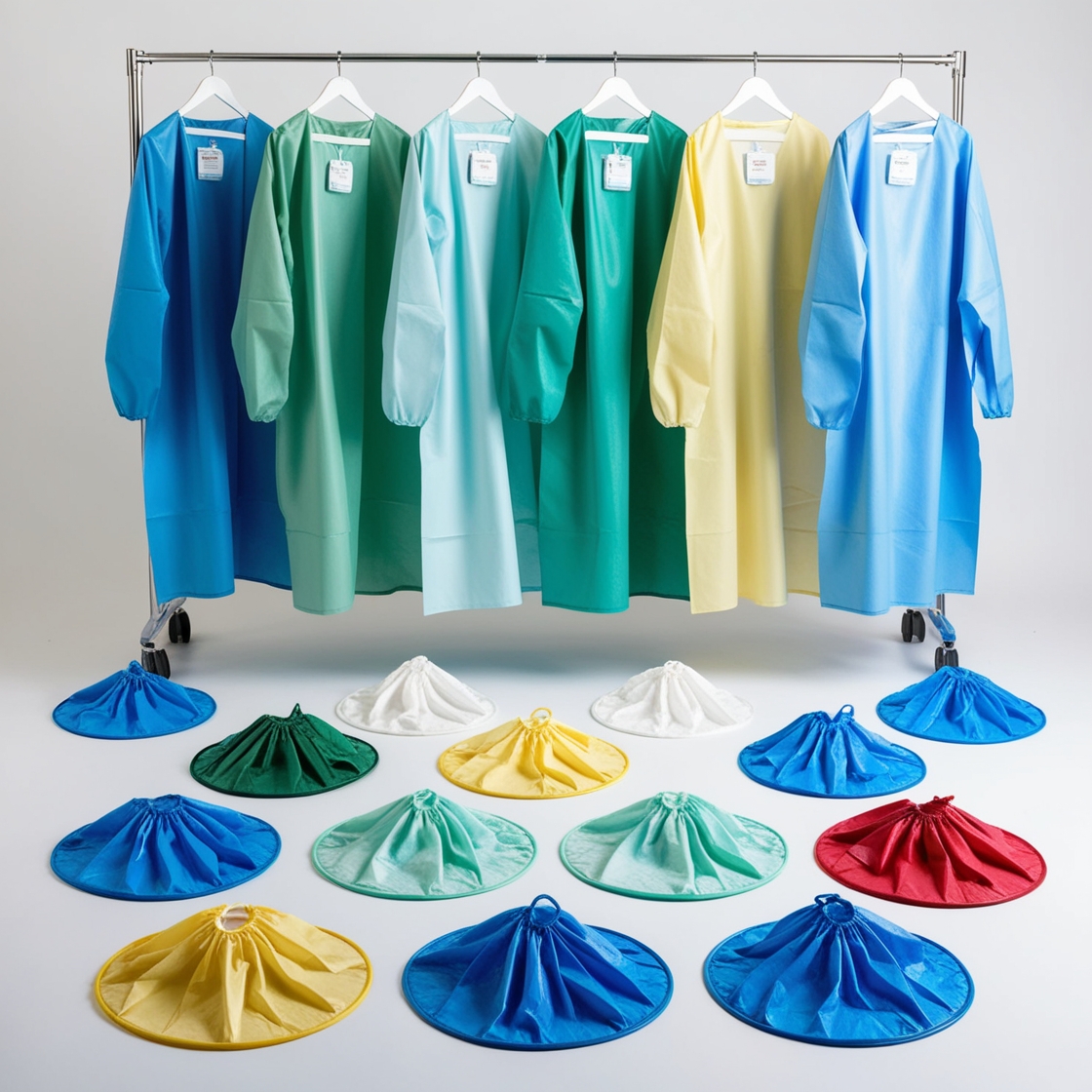 Disposable STERILE REINFORCED surgical gown - 1 unit (50gsm)