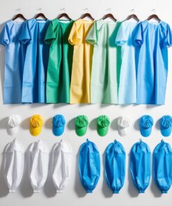 Disposable mop caps black 50 gsm