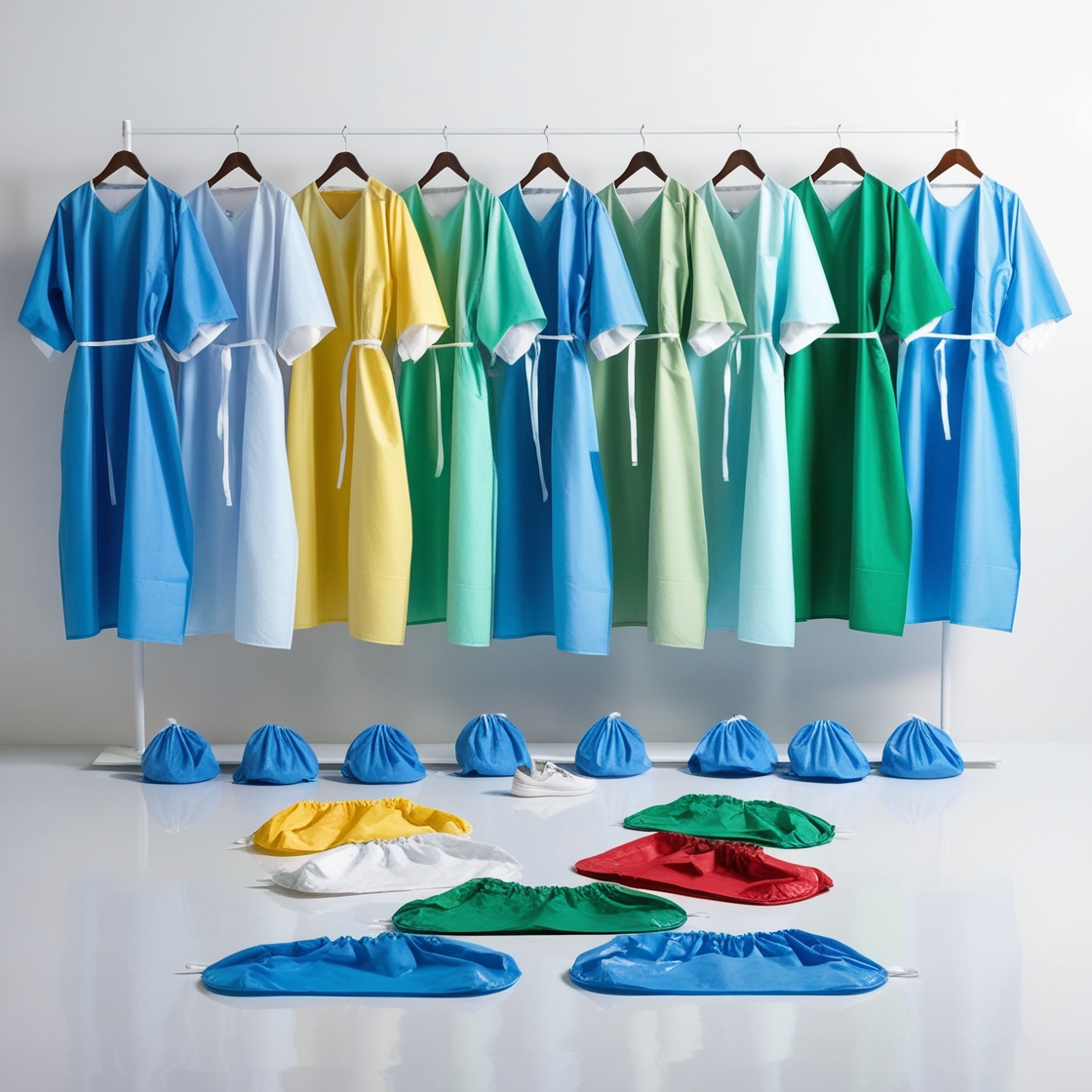 Disposable STERILE surgical/folio NON REINFORCED gown - 1 unit (50gsm)