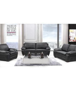 Lounge Suite 3 Piece-Black