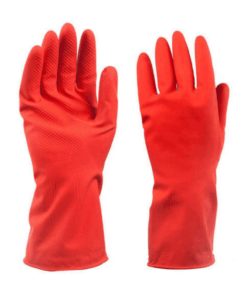 Rubber Household Gloves Red