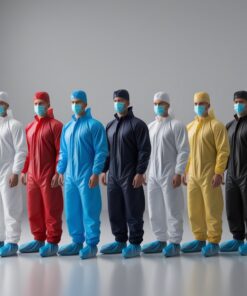 Alternative view of Disposable sterile coveralls blue large
