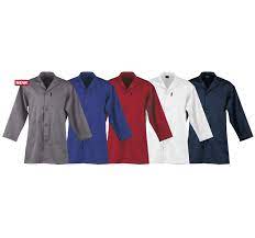 Dromex -  Navy Dust Coat long sleeve Size M