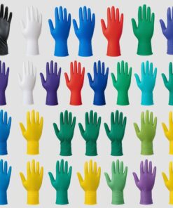 Unigloves Soft Nitrile Gloves Size M (7-8) "SOFT NITRIL WHITE PREMIUM", White, Non-Sterile