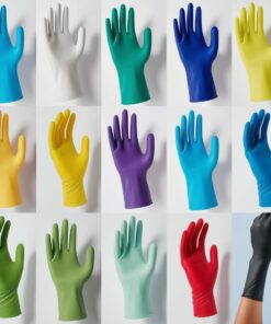 Unigloves Nitrile Gloves Size L 8-9 "FORMAT", Blue, Non-Sterile, Powder-Free, Beaded Cuff, Pack of 100