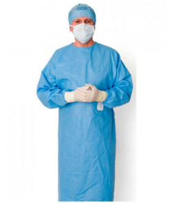 Alternative view of Disposable isolation gown 50gsm