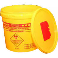 Sharps container 240L Base & Lid Square & Wheels